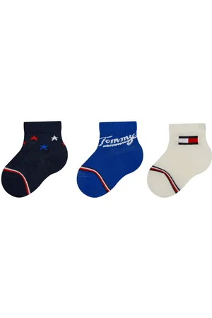 Tommy Hilfiger Sada 3 párů dětských vysokých ponožek