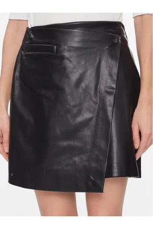 DKNY Sukně z imitace kůže