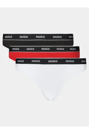 HUGO BOSS Sada 3 kusů string kalhotek