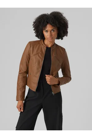 VERO MODA Bunda z imitace kůže