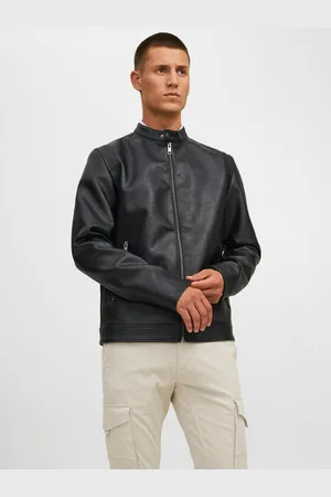 JACK & JONES Bunda z imitace kůže