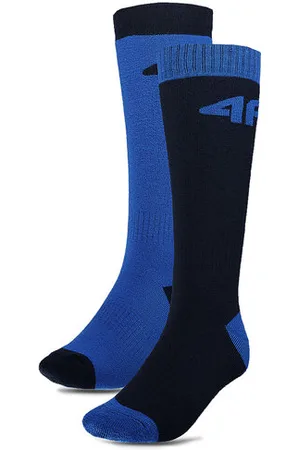 4F Sada 2 párů lyžařských ponožek