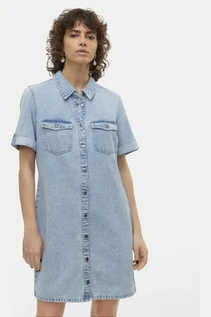 VERO MODA Džínové šaty