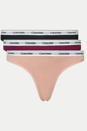 Calvin Klein Sada 3 kusů string kalhotek