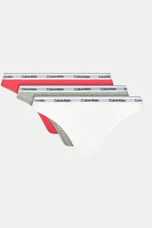 Calvin Klein Sada 3 kusů string kalhotek
