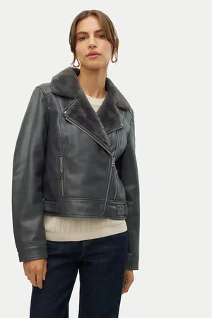 VERO MODA Bunda z imitace kůže