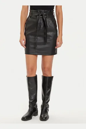 VERO MODA Sukně z imitace kůže
