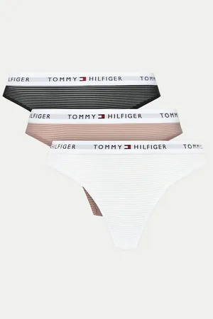 Tommy Hilfiger Sada 3 kusů klasických kalhotek