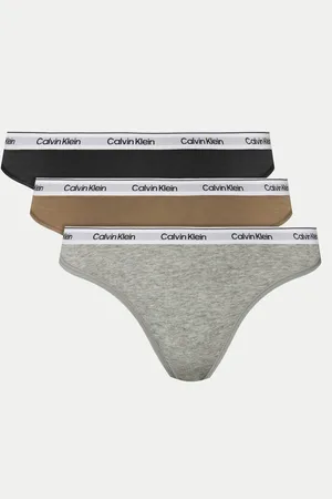 Calvin Klein Sada 3 kusů string kalhotek