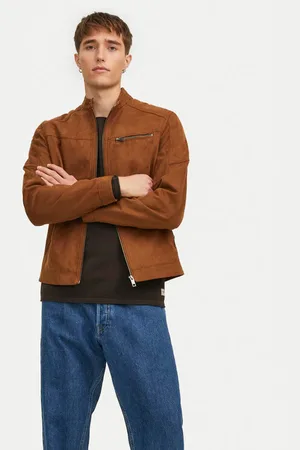 JACK & JONES Bunda z imitace kůže