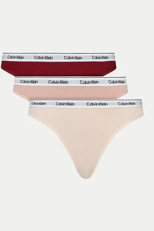 Calvin Klein Sada 3 kusů string kalhotek