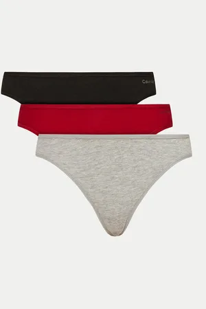 Calvin Klein Sada 3 kusů string kalhotek