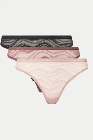 Calvin Klein Sada 3 kusů string kalhotek