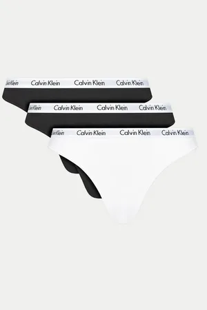 Calvin Klein Sada 3 kusů string kalhotek