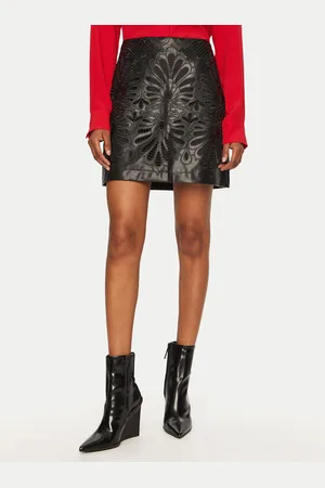 VERO MODA Sukně z imitace kůže