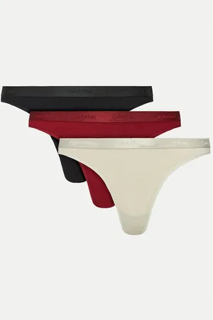 Calvin Klein Sada 3 kusů string kalhotek