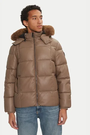 Guess Bunda z imitace kůže