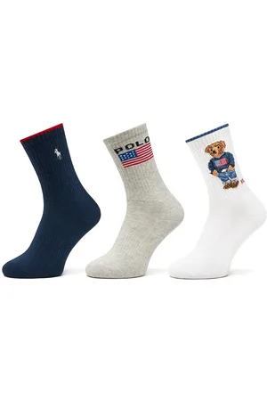 Ralph Lauren Sada 3 párů dámských vysokých ponožek