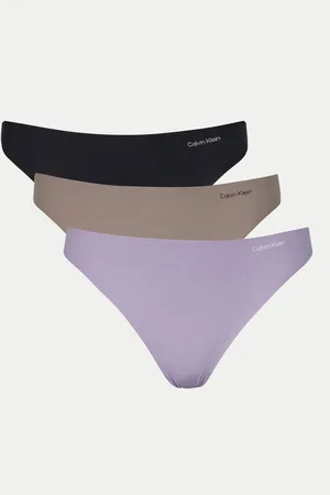 Calvin Klein Sada 3 kusů string kalhotek