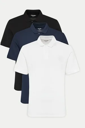 JACK & JONES Sada 3-polo triček