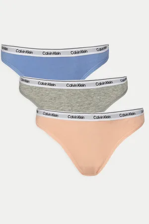 Calvin Klein Sada 3 kusů string kalhotek