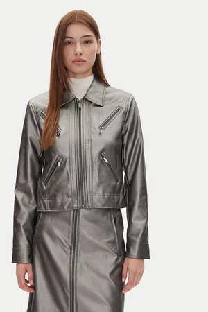 DKNY Bunda z imitace kůže
