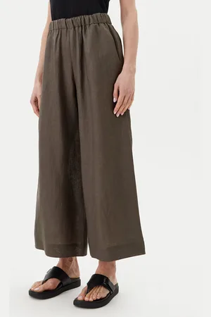 Max Mara Kalhoty z materiálu