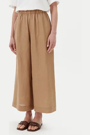 Max Mara Kalhoty z materiálu