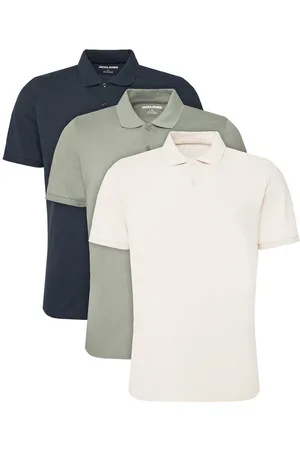 JACK & JONES Sada 3-polo triček