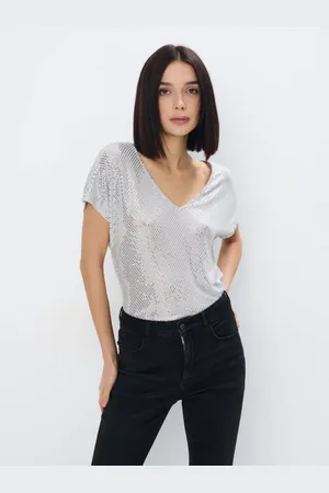 Mohito Lesklý top oversized