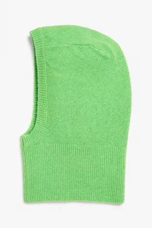 Monki Ženy Lyžařské vybavení - Chunky knit ski mask - Green
