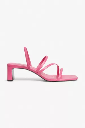 Monki Block heel strappy sandals - Pink