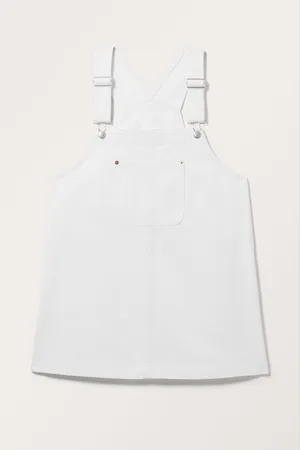 Monki Mini Pinafore Denim Dress