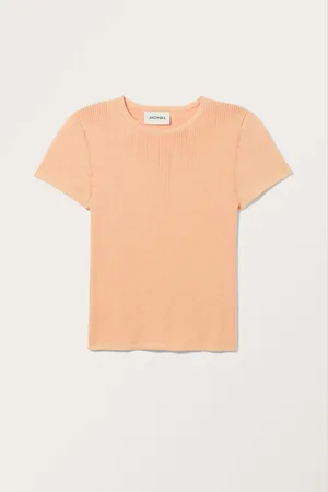Monki Knitted Short Sleeve T-shirt