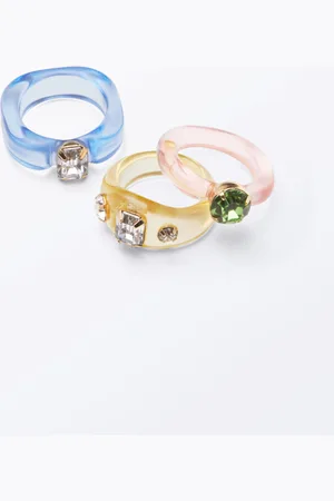 Monki 3-pack Playful Rings