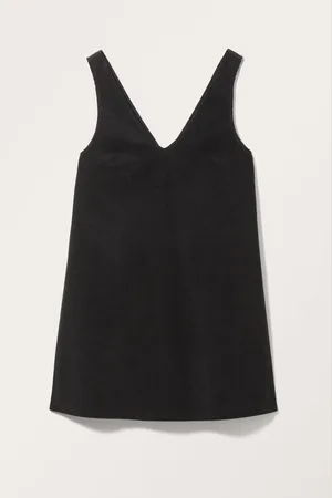 Monki Mini Corduroy Pinafore Dress