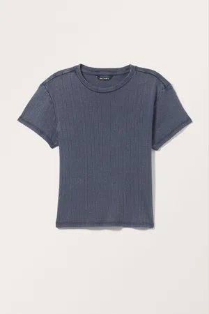 Monki Short Sleeve Pointelle T-shirt