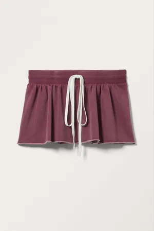 Monki Flouncy Tie Mini Skirt