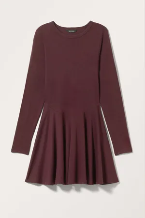 Monki Long Sleeve Mini Dress