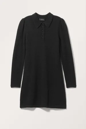 Monki Knitted Polo Mini Dress