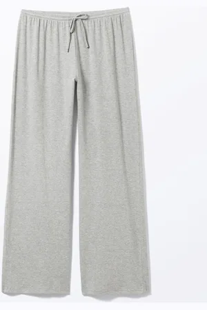 Monki Relaxed Pyjama Trousers - Grey