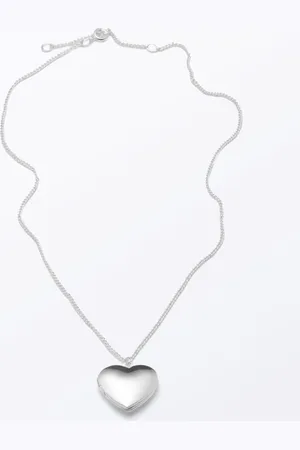 Monki Heart Locket Chain Necklace