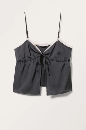 Monki Satin Strap Top