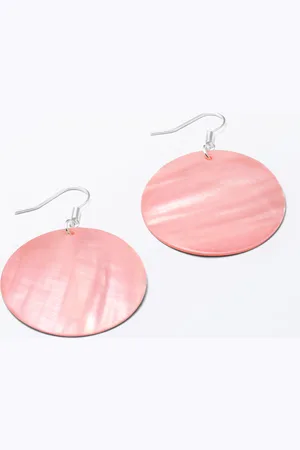 Monki Round Shell Earrings