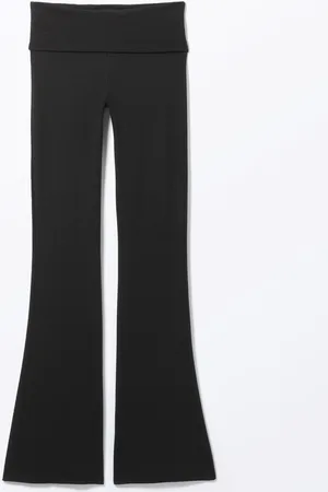 Monki Low Waist Flared Pyjama Trousers - Black
