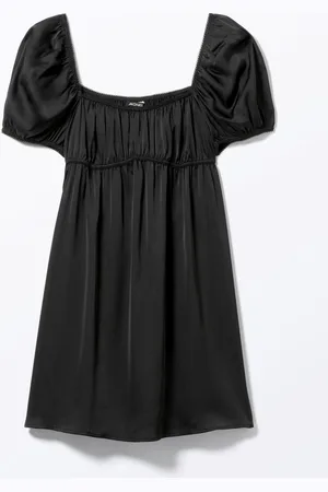 Monki Puffy Sleeve Mini Dress