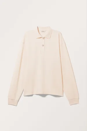 Monki Long Sleeve Rugby Polo Top