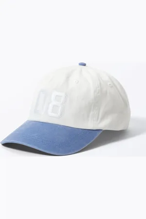 Monki Embroidered Cotton Twill Cap