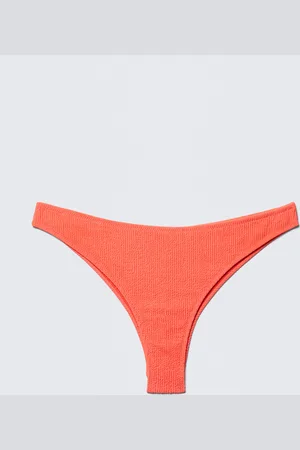 Monki Structured Brazilian Cut Bikini Bottoms