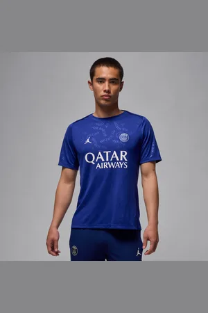 Nike Pánské čtvrté předzápasové fotbalové tričko Jordan Dri-FIT Paris Saint-Germain Academy Pro s krátkým rukávem